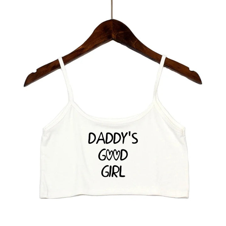 Damer moteriktig Crop-Top med dekorerte stropper Skjora