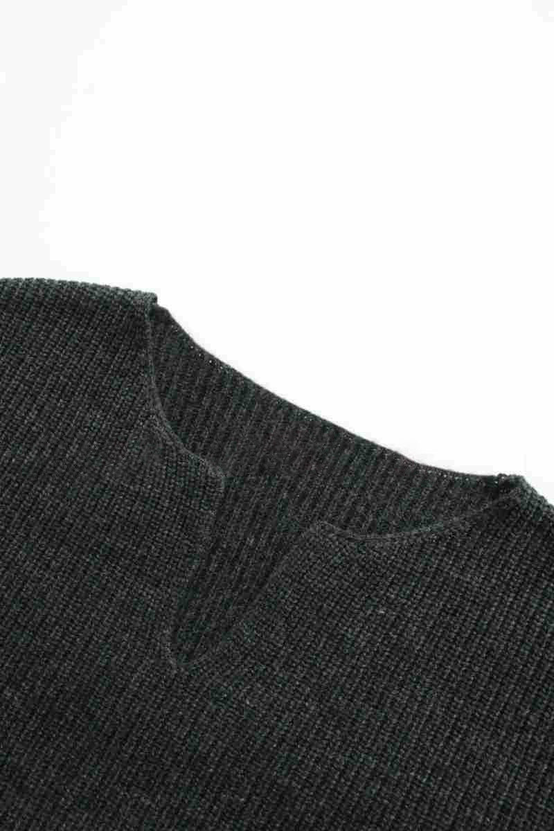 Damer casual strikket topp med V-hals Skjora