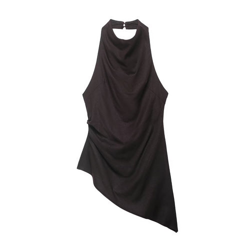 Damer asymmetrisk topp med elegant drapering Skjora