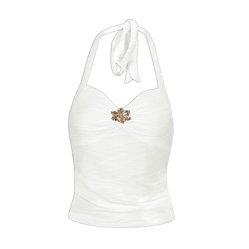 Damer Elegant Top med blomsterdesign Skjora