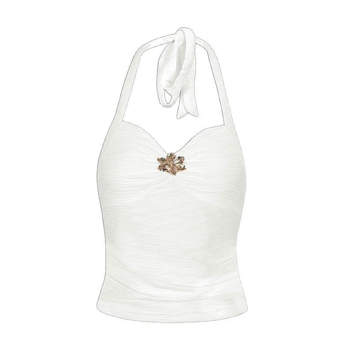 Damer Elegant Top med blomsterdesign Skjora