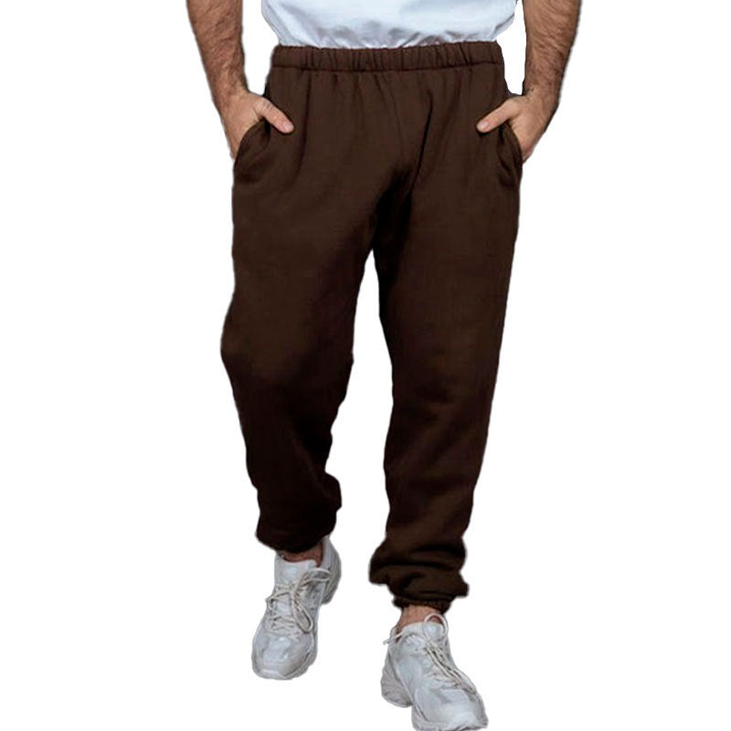 Men's sporty casual pants with elastic waist and practical side pockets Skjora