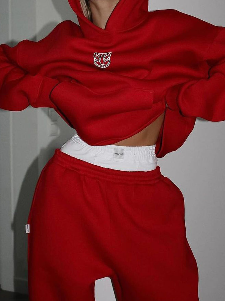 Dame Oversized Hettegenser med elastisk linning og bred passform Skjora