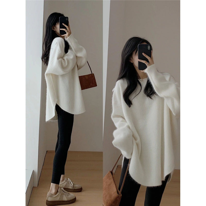 Dame Cozy Oversized Genser laget av mykt materiale Skjora