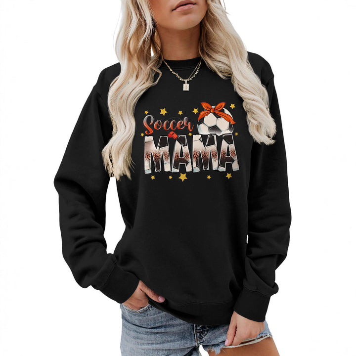 Dame sweatshirt med iøynefallende "Soccer Mama" trykk og komfortabel passform Skjora