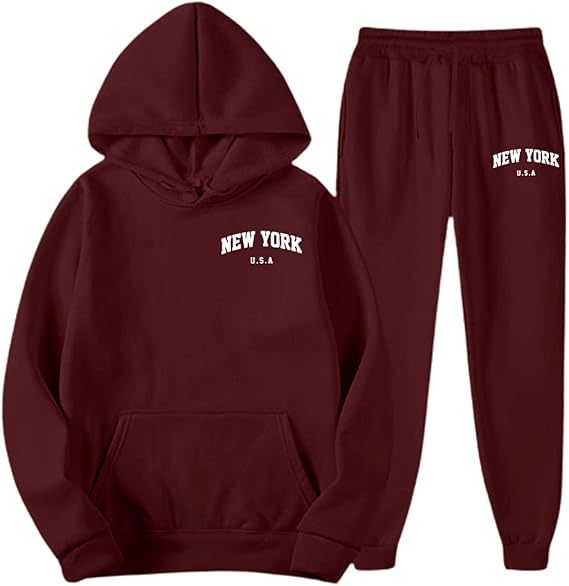 Women's Hooded Sweat Suit with high-quality material and modern lettering Skjora