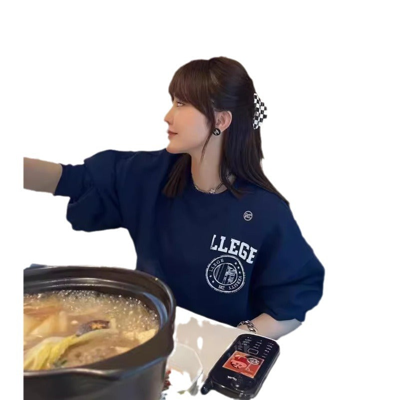 Dame Kort Sweatshirt med oversized snitt Skjora