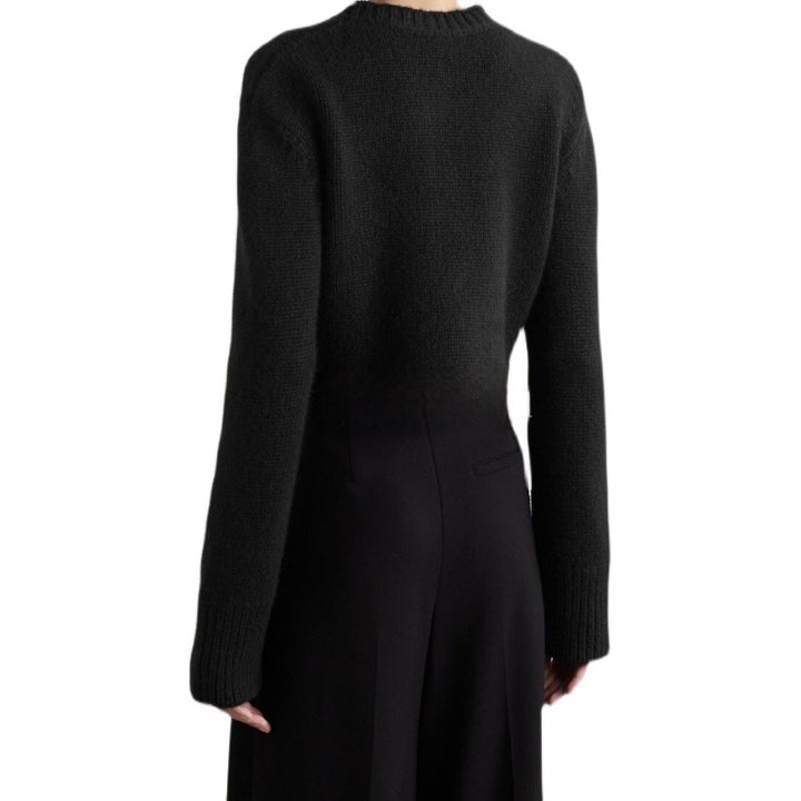 Damer Kort Strikk cardigan med knapper Skjora
