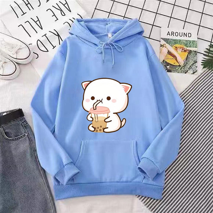Damen Kapuzenpullover mit süßem Tiermotiv Skjora
