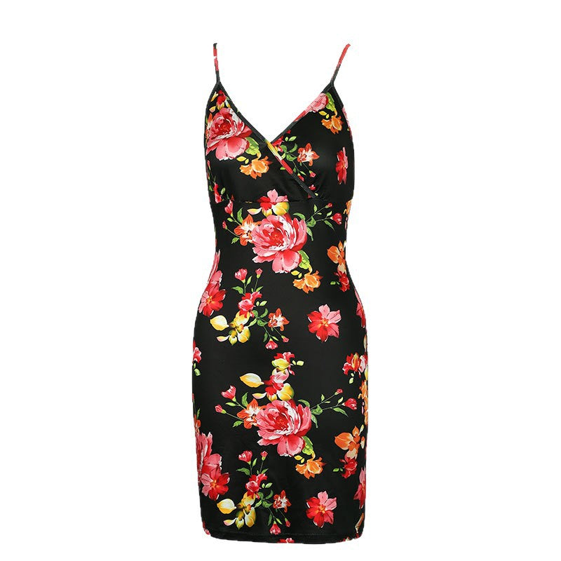 Dame Floral Wrap Dress Skjora