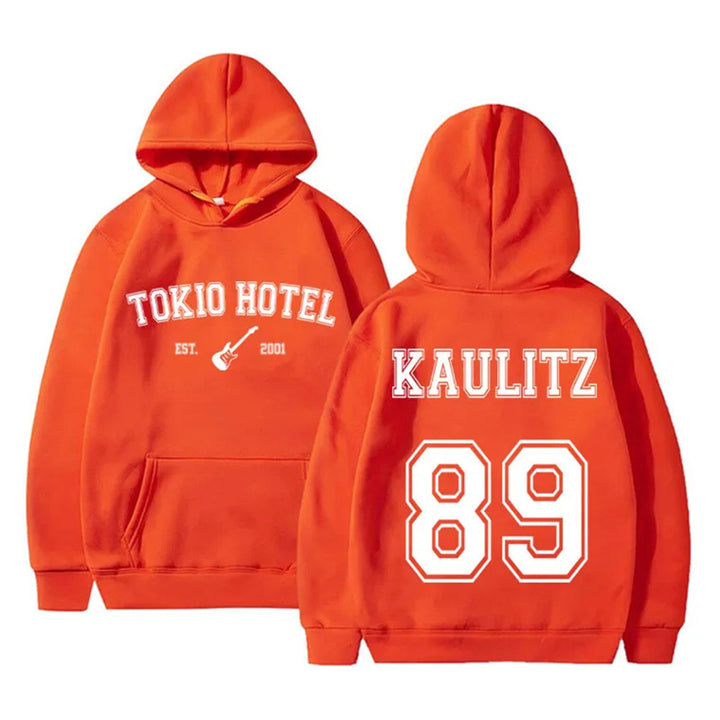 Women's hoodie with modern band design and comfortable fit Skjora