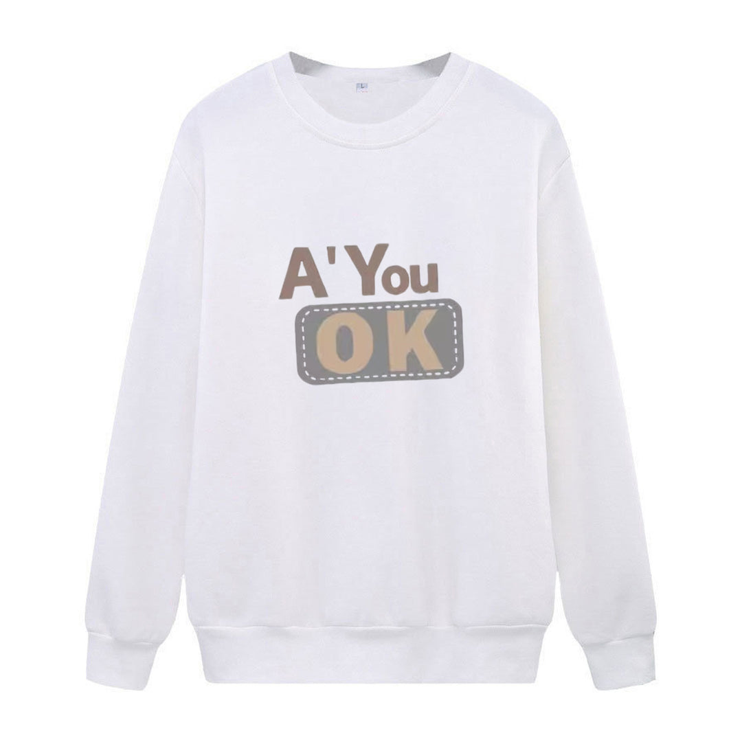 Dame sweatshirt med avslappet tekst Skjora