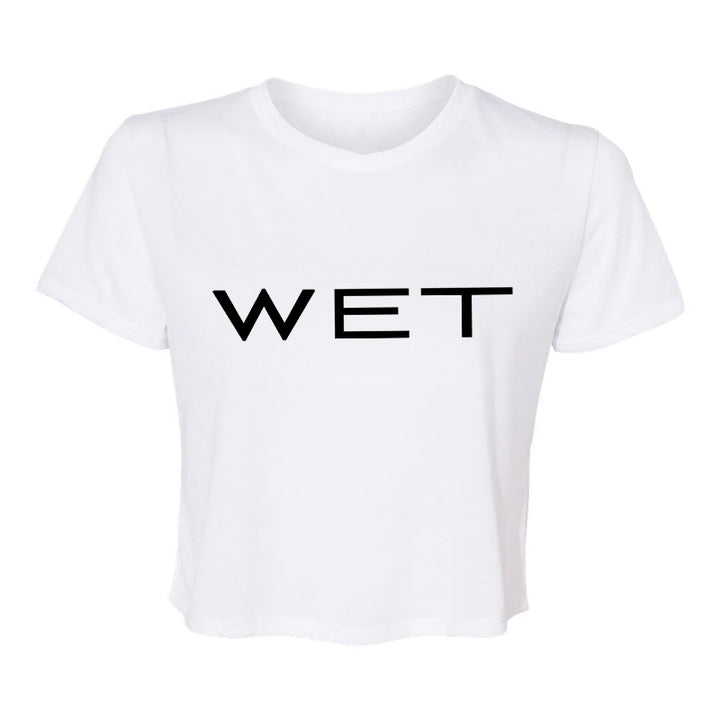 Dame avslappet cropped T-skjorte med fruktmotiv Skjora