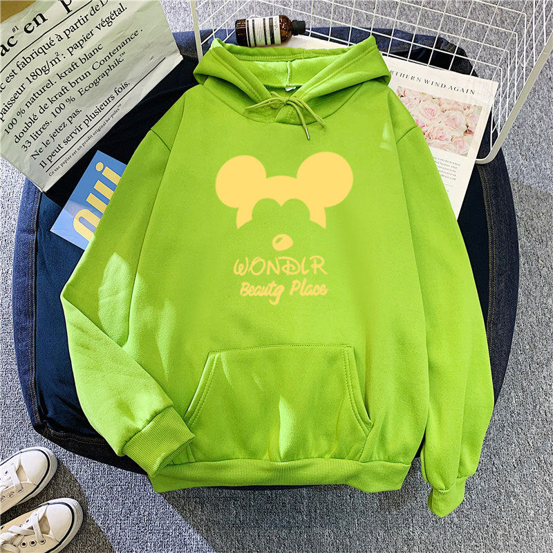 Damen Kapuzenpullover mit verspieltem Tiermotiv Skjora