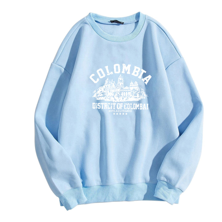 Dame sweatshirt med kreativ Colombia-print Skjora
