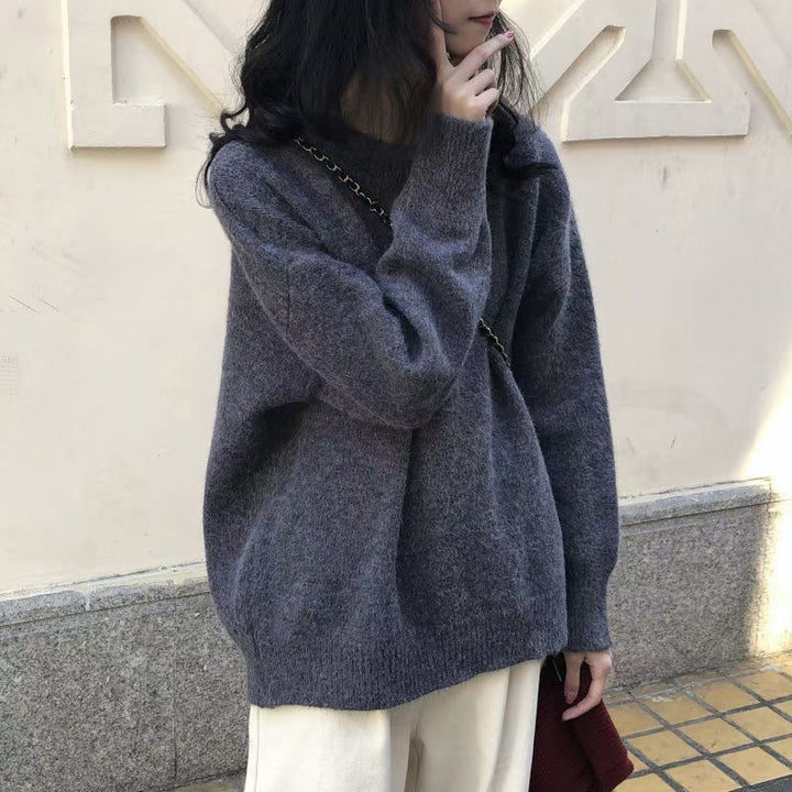 Dame Oversized Strikkegenser Skjora