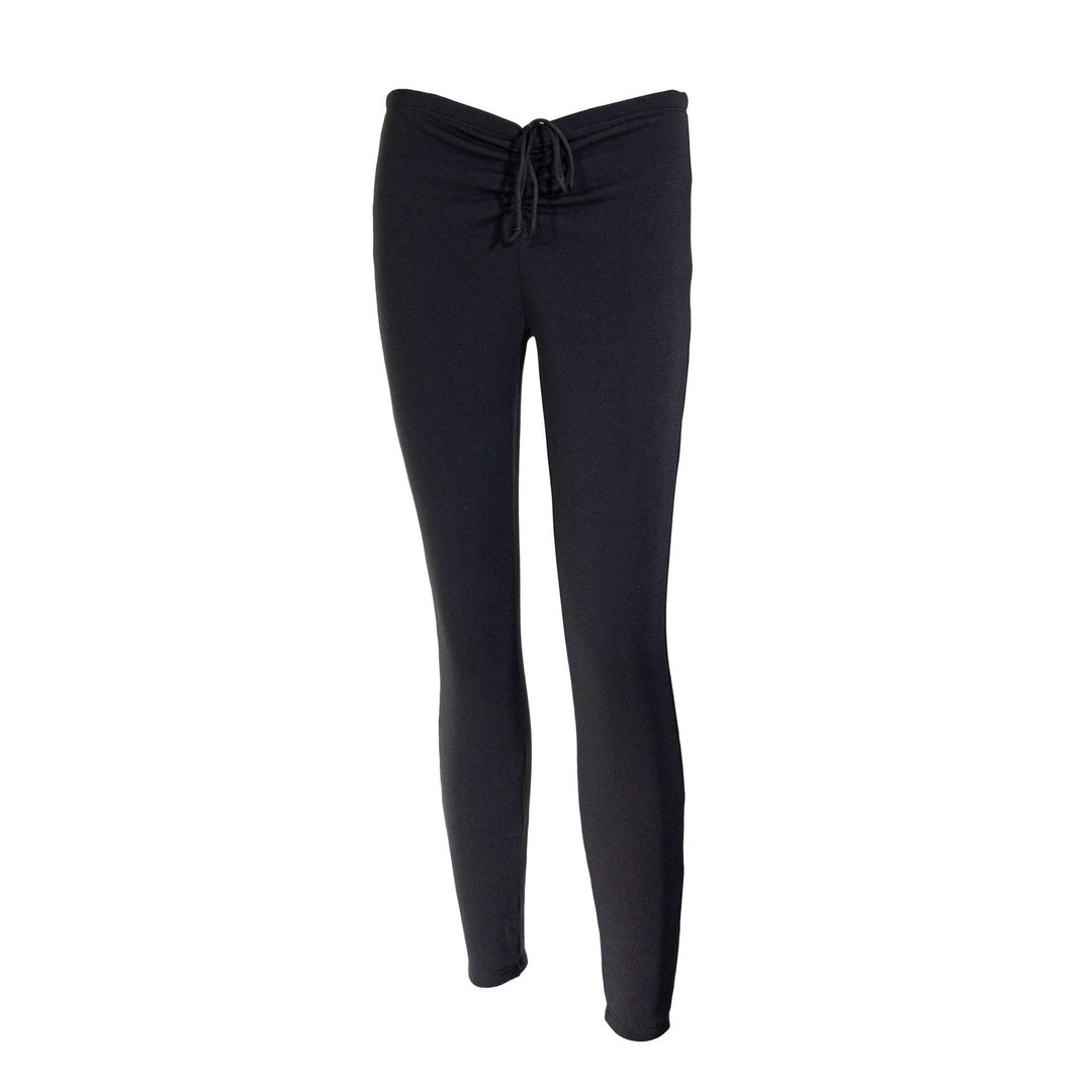 Damer fleecefôrede leggings med høyt liv og snor Skjora