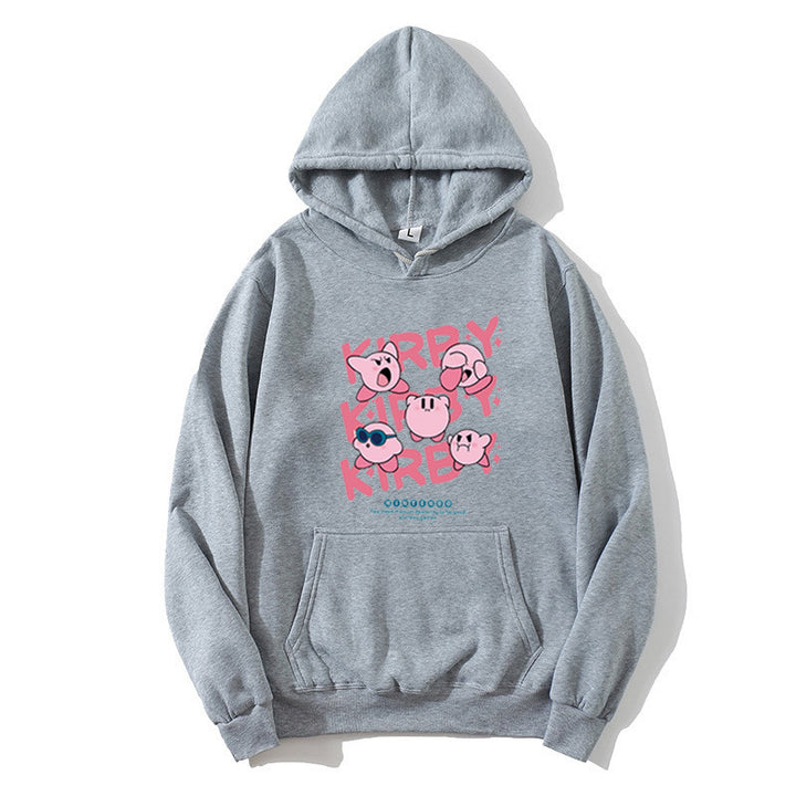 Damen Kapuzenpullover mit verspieltem Kirby-Motiv Skjora
