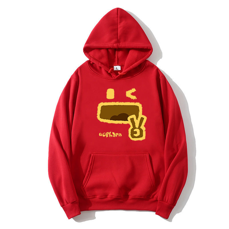 Dame hettegenser med kreativt emoji-design Skjora