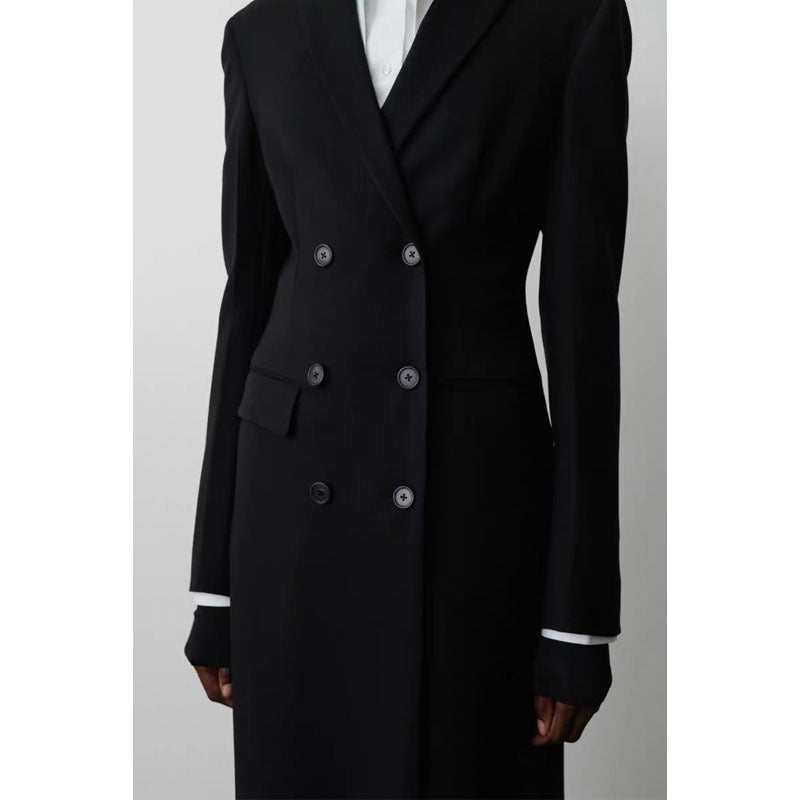 Kvinne Double-Breasted Blazer med Løs Passform Skjora