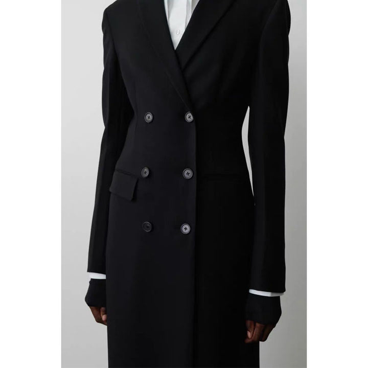 Kvinne Double-Breasted Blazer med Løs Passform Skjora