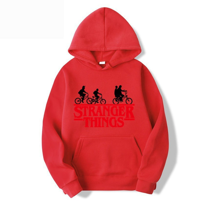 Kvinnelig hettegenser med kreativ Stranger Things design Skjora