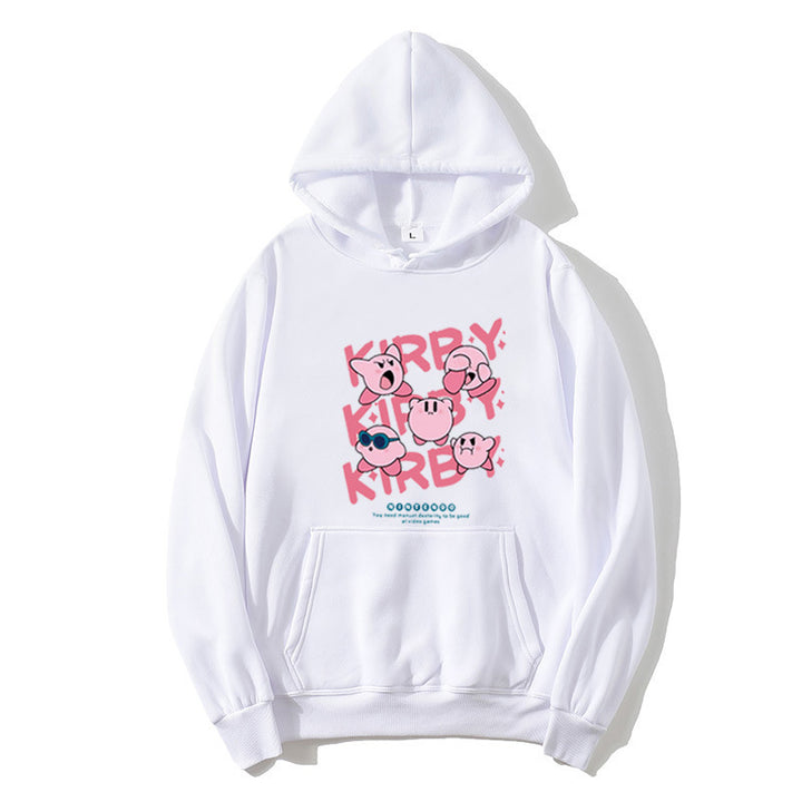 Damen Kapuzenpullover mit verspieltem Kirby-Motiv Skjora