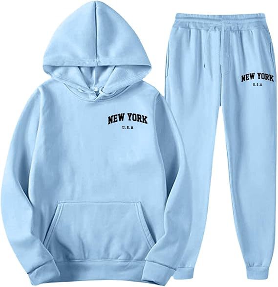 Women's Hooded Sweat Suit with high-quality material and modern lettering Skjora