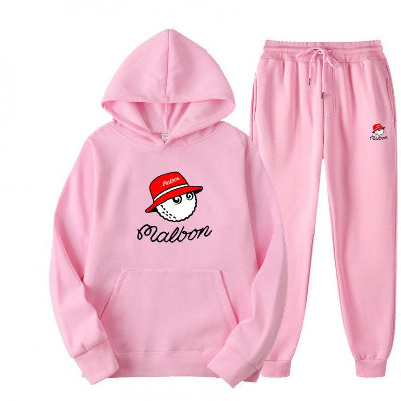 Dame hoodie sett for kvinner med leken grafisk design og praktiske lommer Skjora