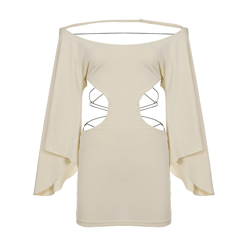 Damekjole med off-shoulder-design og raffinerte cut-out-detaljer Skjora