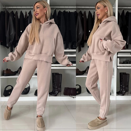 Dame casual hettegenser og joggebukse sett Skjora