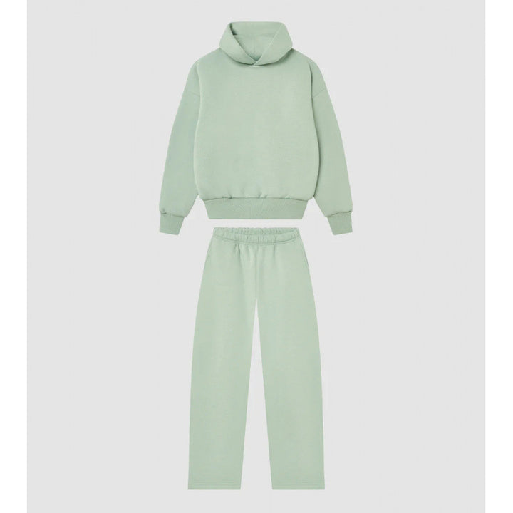 Kvinnenes Cozy Sweatshirt og Bukse Sett med Høy Krage og Casual Fit Skjora
