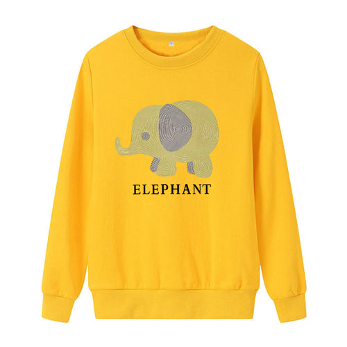 Dame sweatshirt med søtt elefantmotiv Skjora