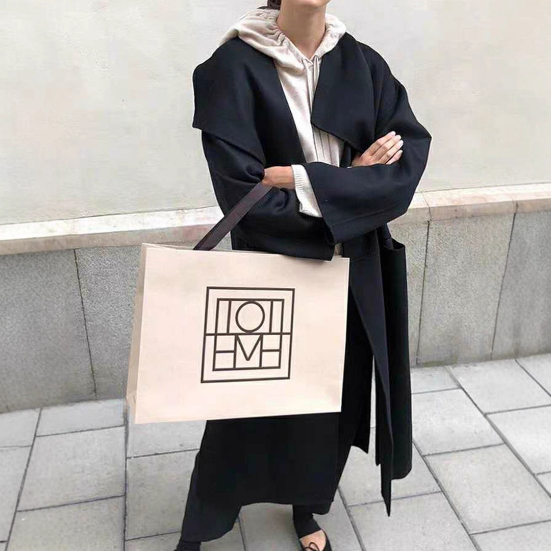Damer Elegant Oversize-kåpe med åpen front Skjora