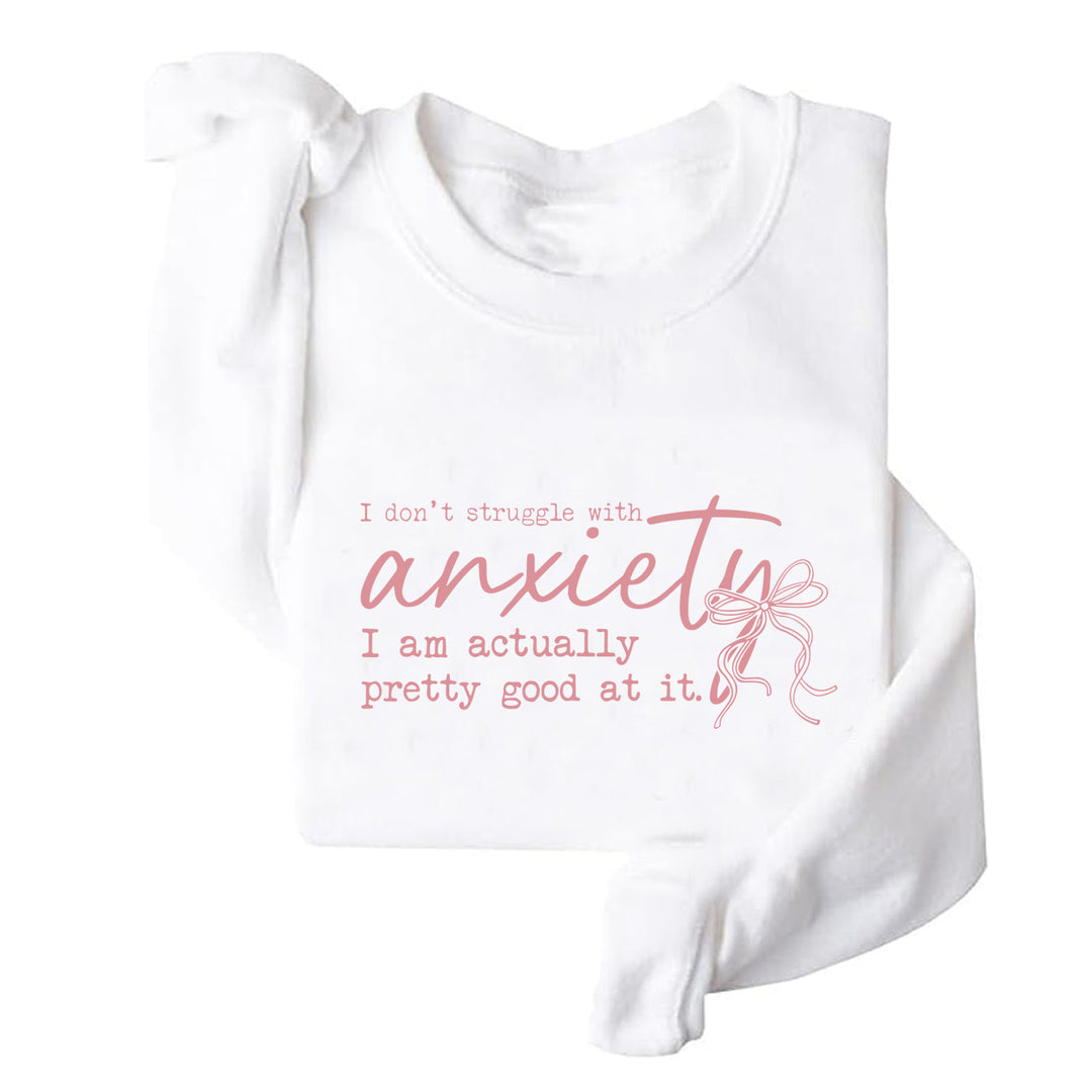 Dame sweatshirt med motiverende budskap og kreativt design Skjora