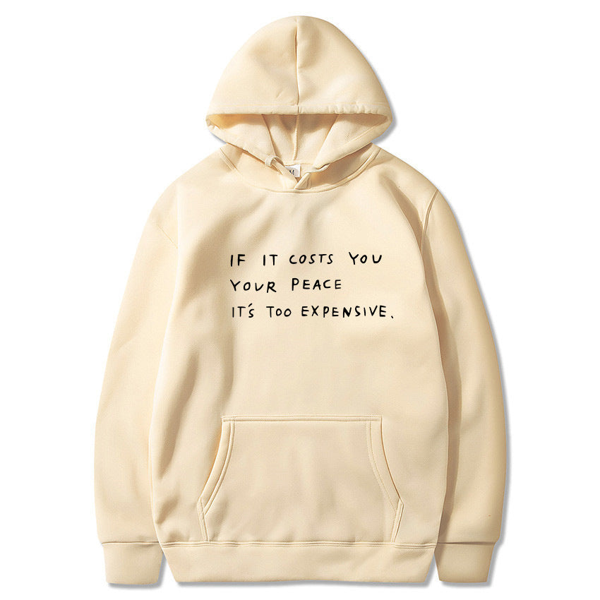 Dame hoodie med inspirerende motiv Skjora