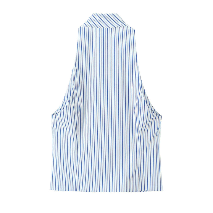 Damer elegante stripete shorts i klassisk snitt Skjora