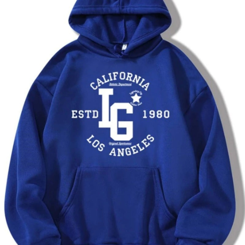 Dame hettegenser med sporty California-print Skjora