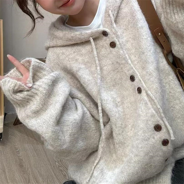 Kvinnens koselige oversized strikkegenser Skjora