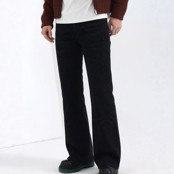 Herrer casual bootcut jeans med moderne vasker Skjora
