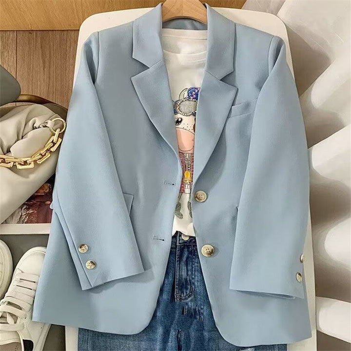 Dames elegant blazer med dobbelt knapplist Skjora