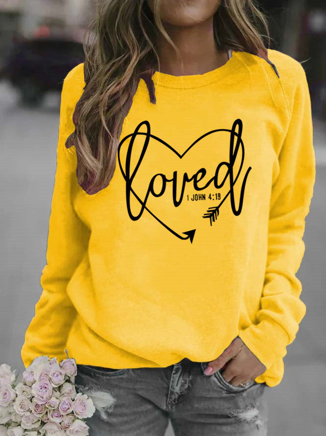 Kvinnes sweatshirts med inspirerende tekst og trendy design Skjora