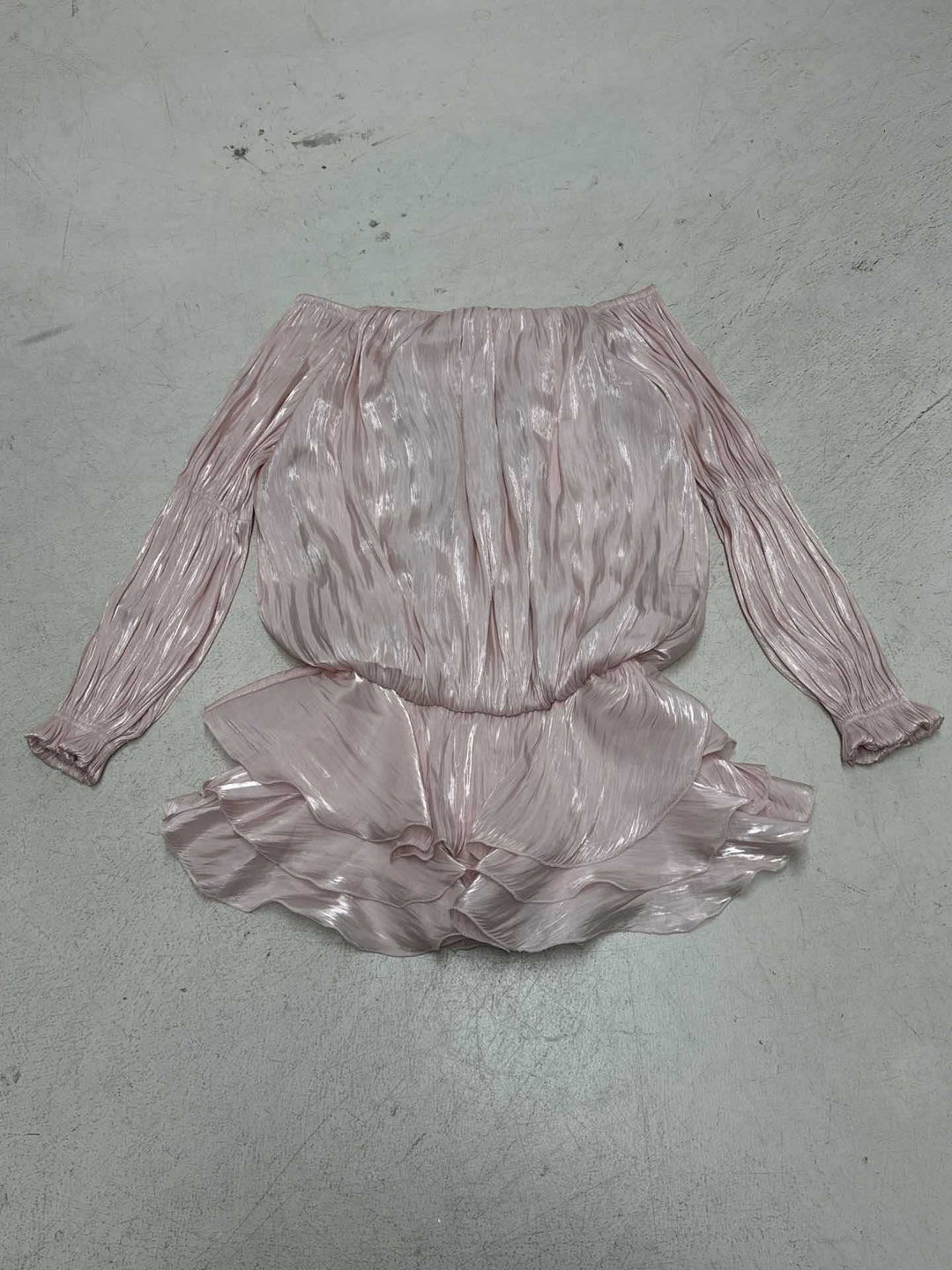 Dame luftig Off-Shoulder Kjole med Volangskjæring Skjora