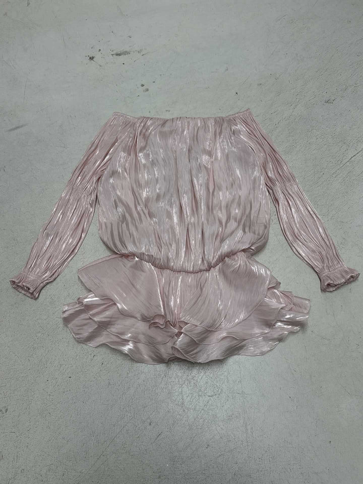Dame luftig Off-Shoulder Kjole med Volangskjæring Skjora
