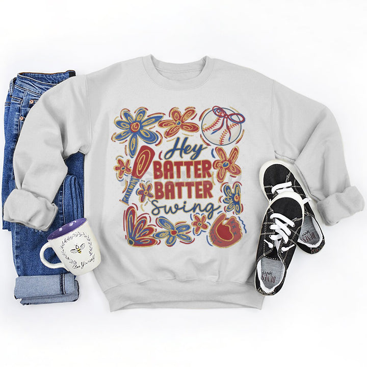 Damer sweatshirt med kreativ baseballmotiv og avslappet snitt Skjora