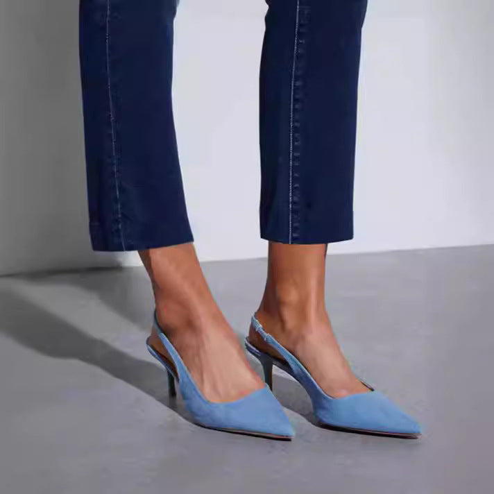 Dame tidløse jeans i moderne snitt med cropped bein Skjora
