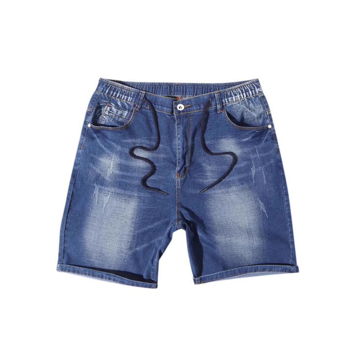 Herre denimshorts med elastisk linning og avslappet snitt Skjora