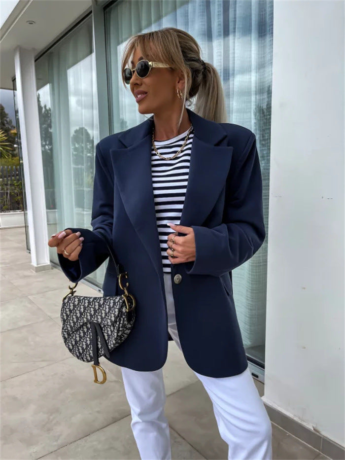 Kvinner Elegant og Casual Blazer Kombinasjon med Hettegenser Skjora