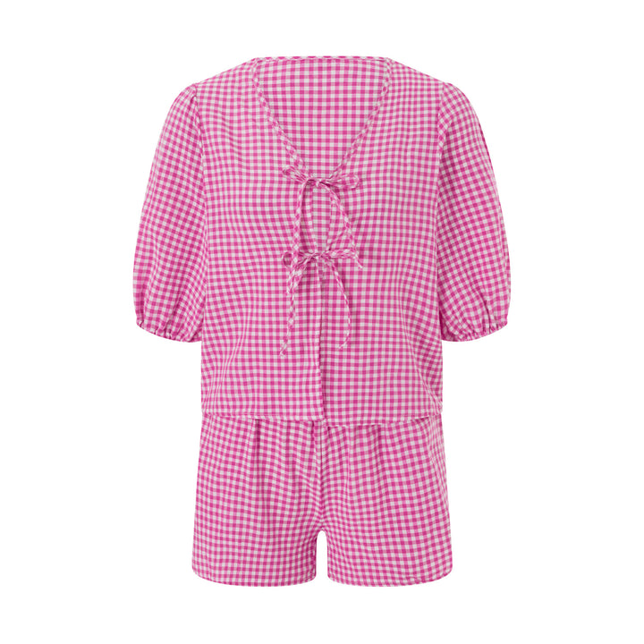 Dame rutete fritids-set Skjora
