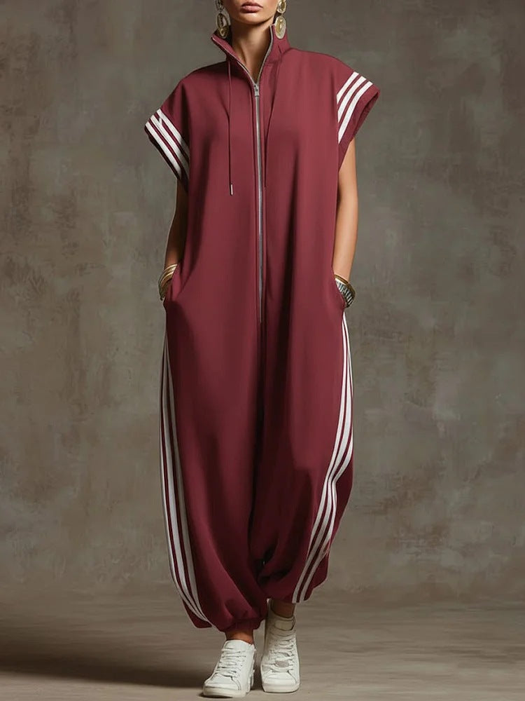 Dame stilige jumpsuit med moderne kontraster Skjora